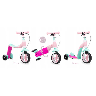 Самокат MoMi Elios 2 в 1 беговел Рожевий (ROBI00030) Вінниця - фото 5