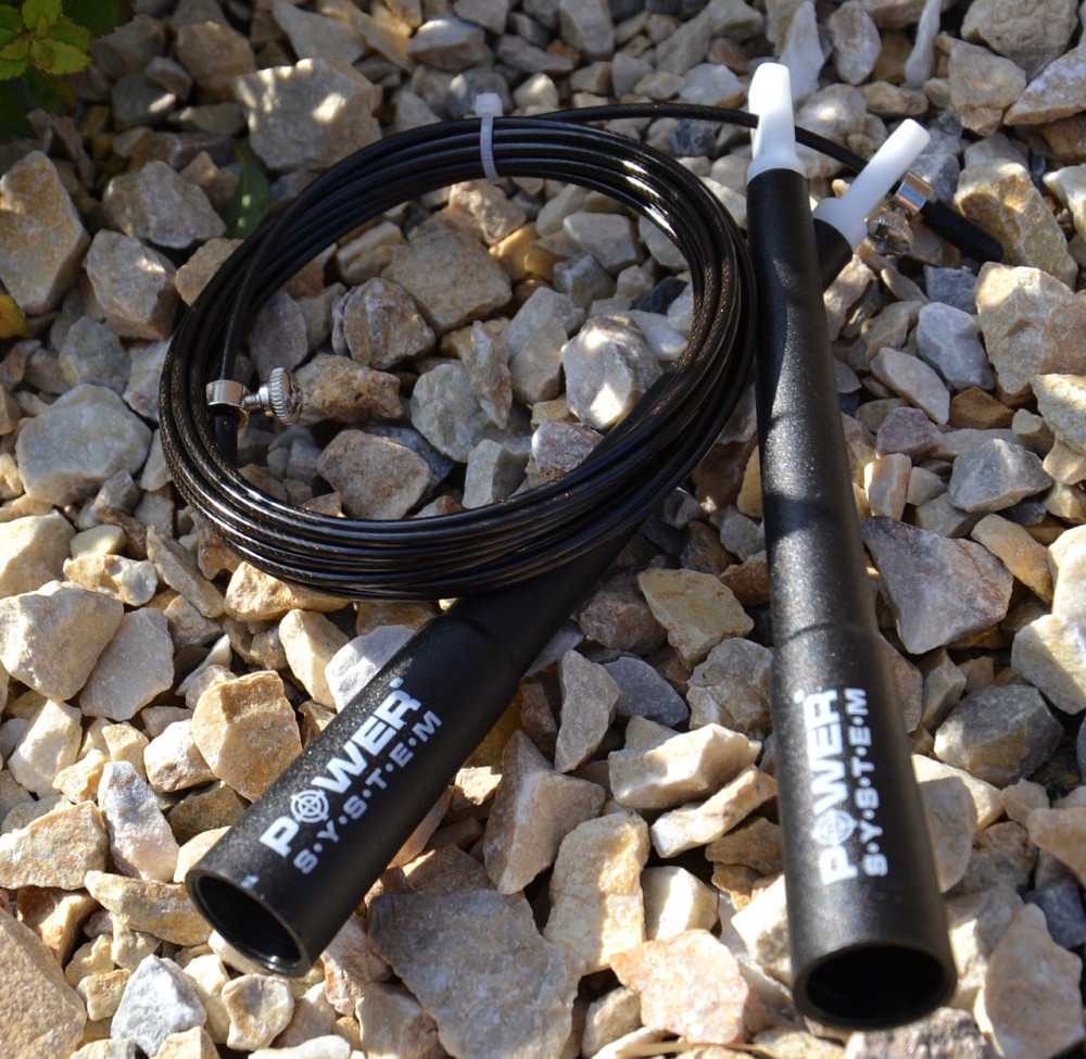 Скакалка швидкісна Power System PS-4033 Crossfit Jump Rope Black (2,8m.) Кам'янське - фото 4