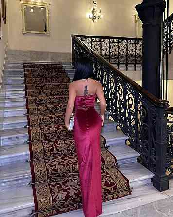 Жіноче елегантне святкове плаття максі з королівського оксамиту Бургунді, 42/44 Одеса