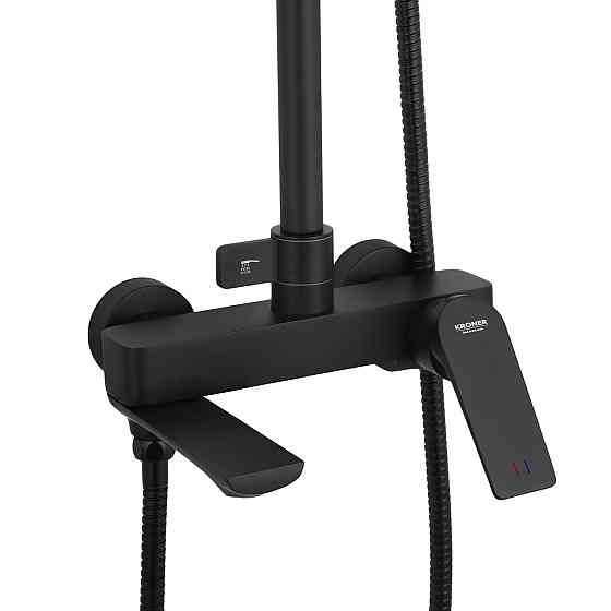Душевая система для ванны Kroner KRP Graz - SCH063 черная Киев