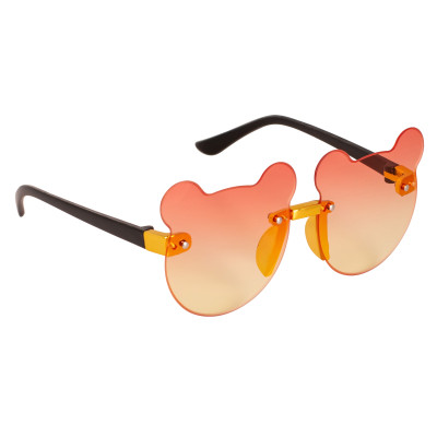 Детские солнцезащитные очки Lukky Fashion "Ведмедики" з вушками, оздоблені стразами, рожево-золоті (T22456) Винница - изображение 1