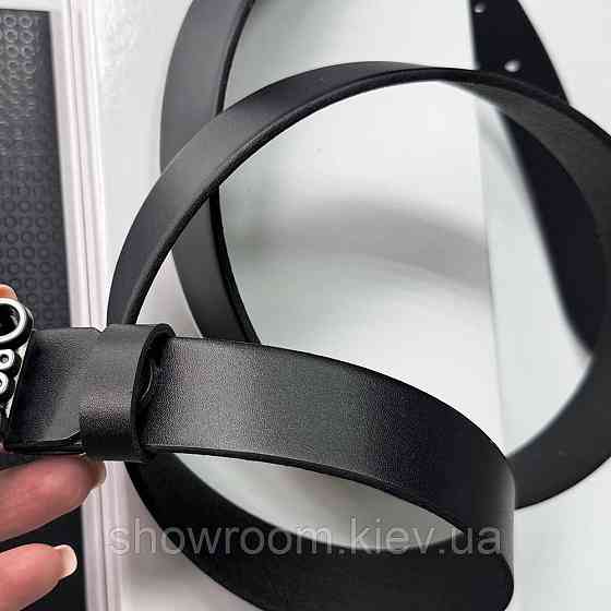 Жіночий брендовий шкіряний ремінь Loewe silver Київ