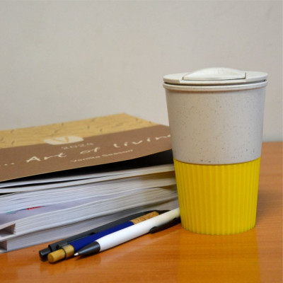 Термокружка Line Art Salta 350 мл жовтий (60023219-05) Вінниця - фото 7