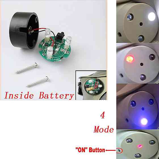 Маска Хищник RESTEQ бронзовая для страйкбола и пейнтбола — с инфракрасным лазером и LED-подсветкой Киев