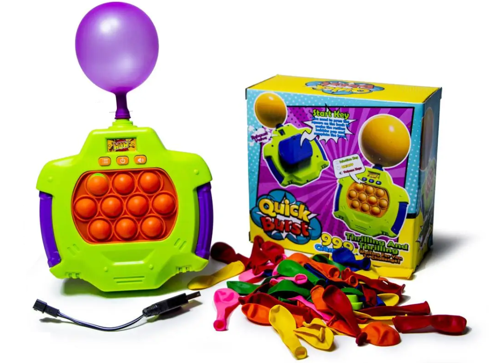 Дитяча електронна приставка попиту Pop It Simple Dimple з надуванням кульки JH-022 Одеса - фото 1