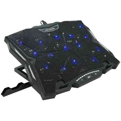 Подставка для ноутбука IceCoorel 10-17", 15*60mm 2500 RPM, TYPE-C+USB, 400x305x39mm, Black (K12) Винница