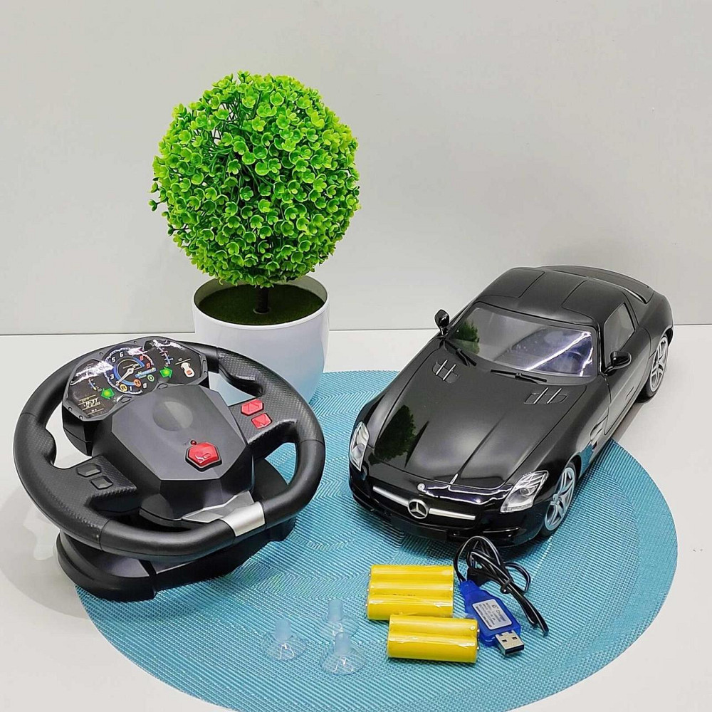 Машинка на радіокеруванні Mercedes-Benz SLS гумові колеса світ масштаб 1:14 Чорна (2024A) Чернігів - фото 3