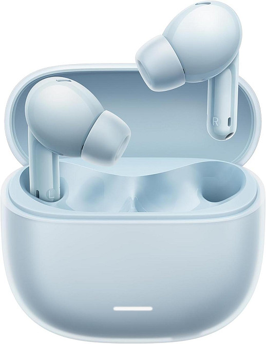 Бездротові вакуумні Bluetooth навушники Redmi з глибокими басами, активним шумозаглушенням, вкладиші з ANC 40 дБ, блакитні Київ - фото 1
