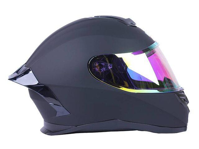 Шолом мотоциклетний інтеграл MD-820-1 (чорний матовий, скло жовтий хамелеон, size L) Мукачево - фото 3