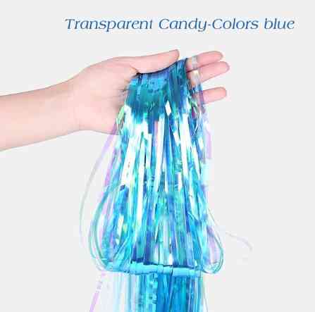 Шторка із фольги 2 м на 1 м перламутрово-блакитний Київ