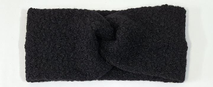 Пов'язка тепла букле чорна Київ - фото 1