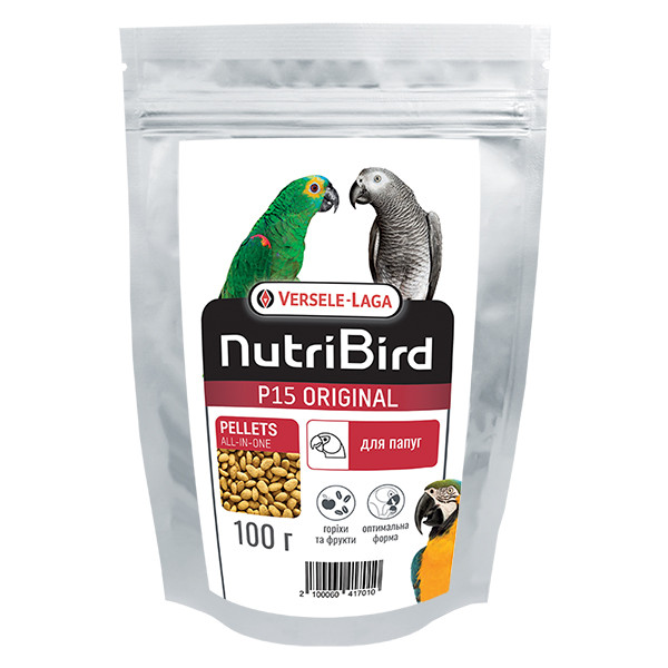 Versele-Laga NutriBird P15 Original ВЕРСЕЛЕ-ЛАГА НУТРИБЕРД ОРИДЖИНАЛ ЕЖЕДНЕВНЫЙ полнорационный экструдированный корм для крупных попугаев Киев - изображение 1
