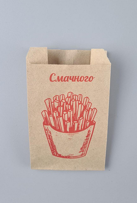 Паперові пакети саше крафт бурей, 90х50х150, 50 г/м2, друк ФРІ (100 шт.) Харків - фото 2