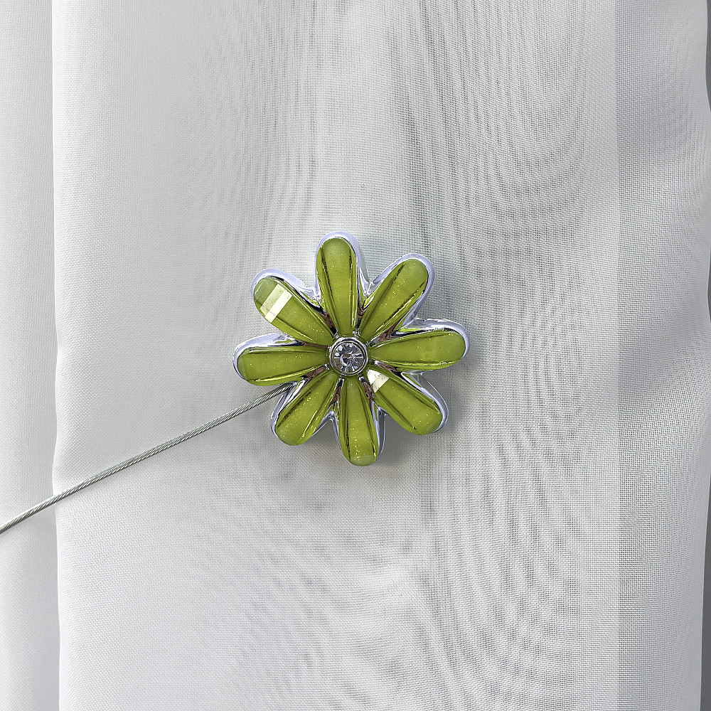 Магніти для штор та гардин "Квітка" набір 2 шт Салатовий (81-246) Київ - фото 2