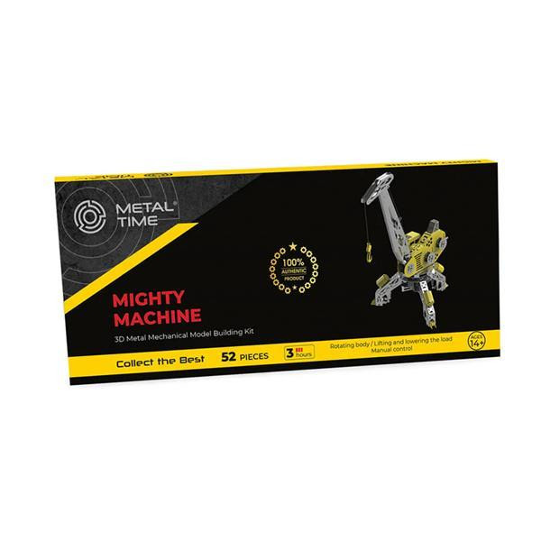 Колекційна модель-конструктор Metal Time Mighty Machine Портовий кран механічний двоколірний (MT055) Харків - фото 4