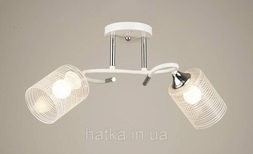 Потолочная люстра Sirius B N4523/2 WT+CH на 2 плафона Киев - изображение 1