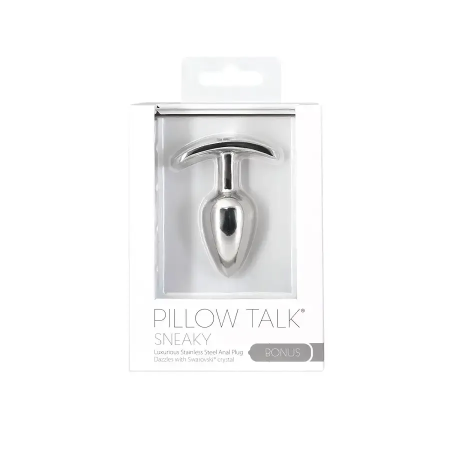 Анальна пробка Pillow Talk Sneaky Luxurious Stainless Steel Anal Plug із кристалом Swarovski Львів - фото 4