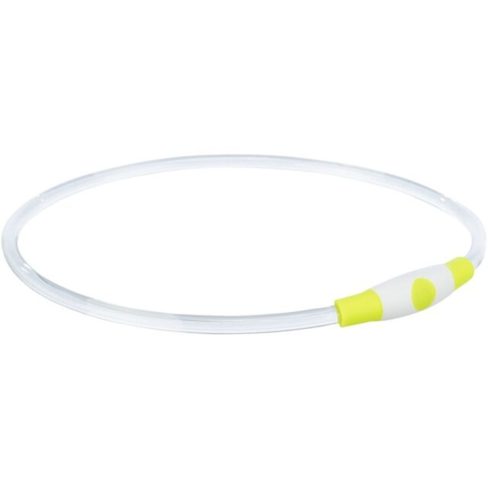 Ошейник Trixie Flash Light Ring USB для собак мигающий силиконовый зеленый размер S–M 35 см/8 мм Киев - изображение 1