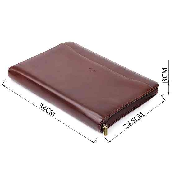 Папка с блокнотом из гладкой натуральной кожи Tony Perotti 20849_1 (1278L moro) Коричневая Киев