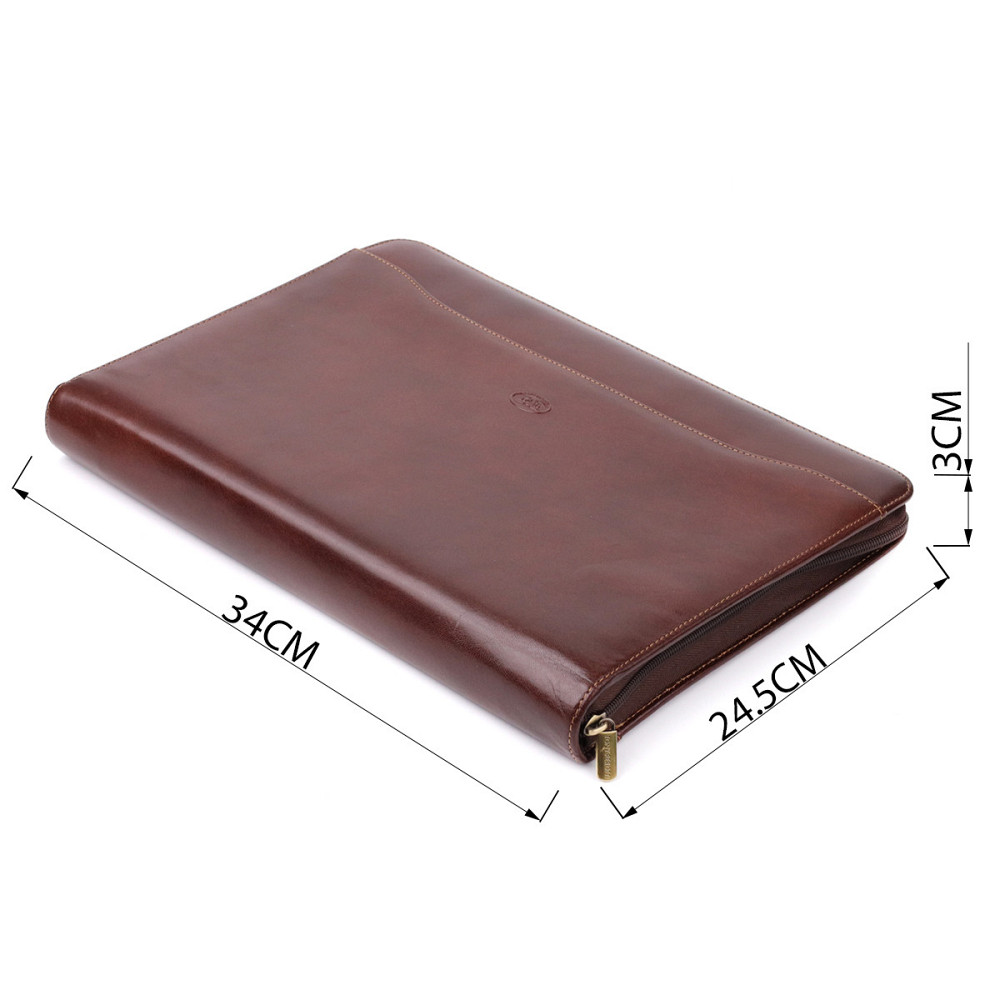 Папка с блокнотом из гладкой натуральной кожи Tony Perotti 20849_1 (1278L moro) Коричневая Киев - изображение 3