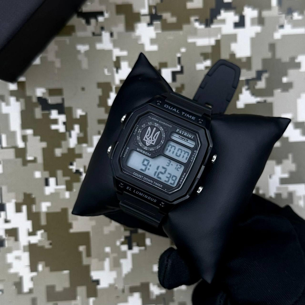 Patriot 010BKUASI Тризуб срібло Чорні + Коробка. SBR Киев - изображение 3