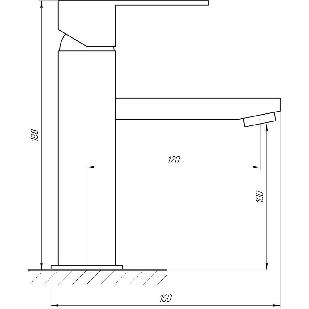 Змішувач для умивальника Globus Lux SICILIA SBQ-101 Київ - фото 4