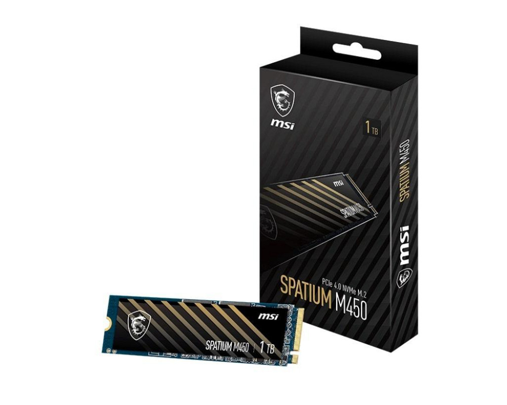 Накопичувач SSD 1TB MSI Spatium M450 V1 M.2 2280 PCIe 4.0 x4 NVMe 3D NAND TLC (S78-440L0M0-P83) ( 11407 ) Харків - фото 4