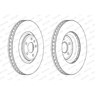 Гальмівний диск FERODO DDF2598C-1 Вінниця - фото 1