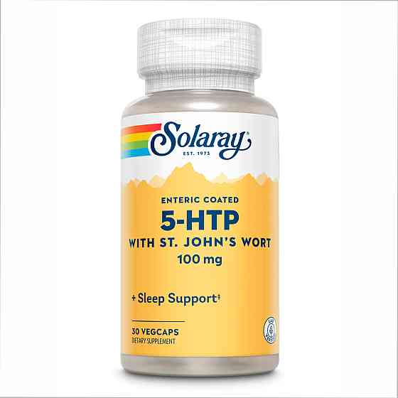 Вітаміни від стресу Solaray 5-HTP with St. John's Wort 100 mg Veg Caps 30 капс Київ