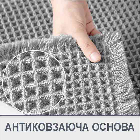Коврик для ванной /туалета вафельный Lovely Svi - 50 x 80 см Серый (237253) Киев