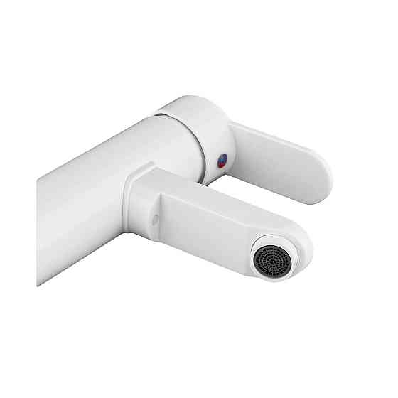 Змішувач для умивальника Plamix Raul-001-A HIGH White    ( PM0655 ) 28364 Харків
