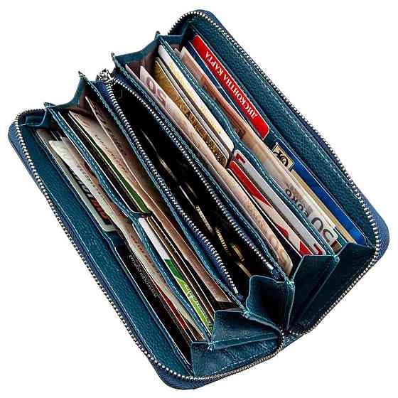 Женский клатч-визитница ST Leather 18861 Голубой Киев