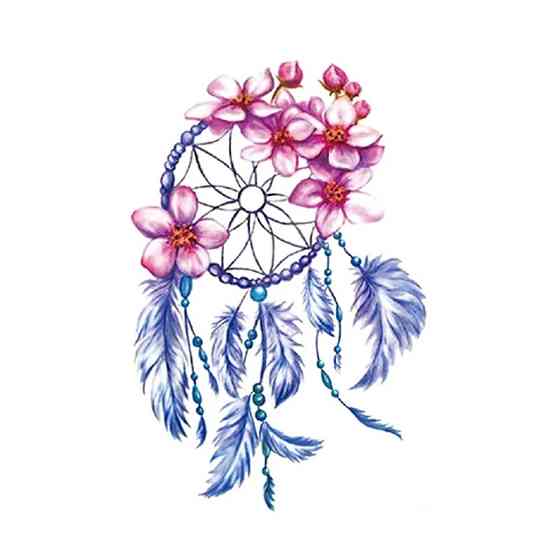 Наклейка для тіла тату "Ловець снів" - розмір стікера 10*6см Київ