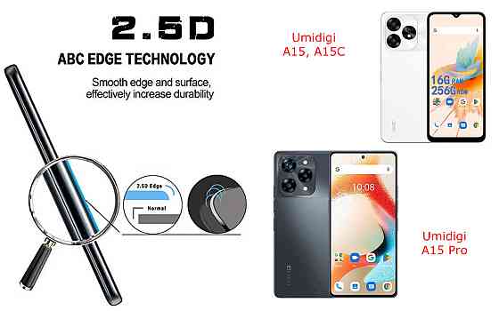 Захисне скло ArmorGlass для Umidigi A15, A15C, A15 Pro – стійке до подряпин та ударів Київ