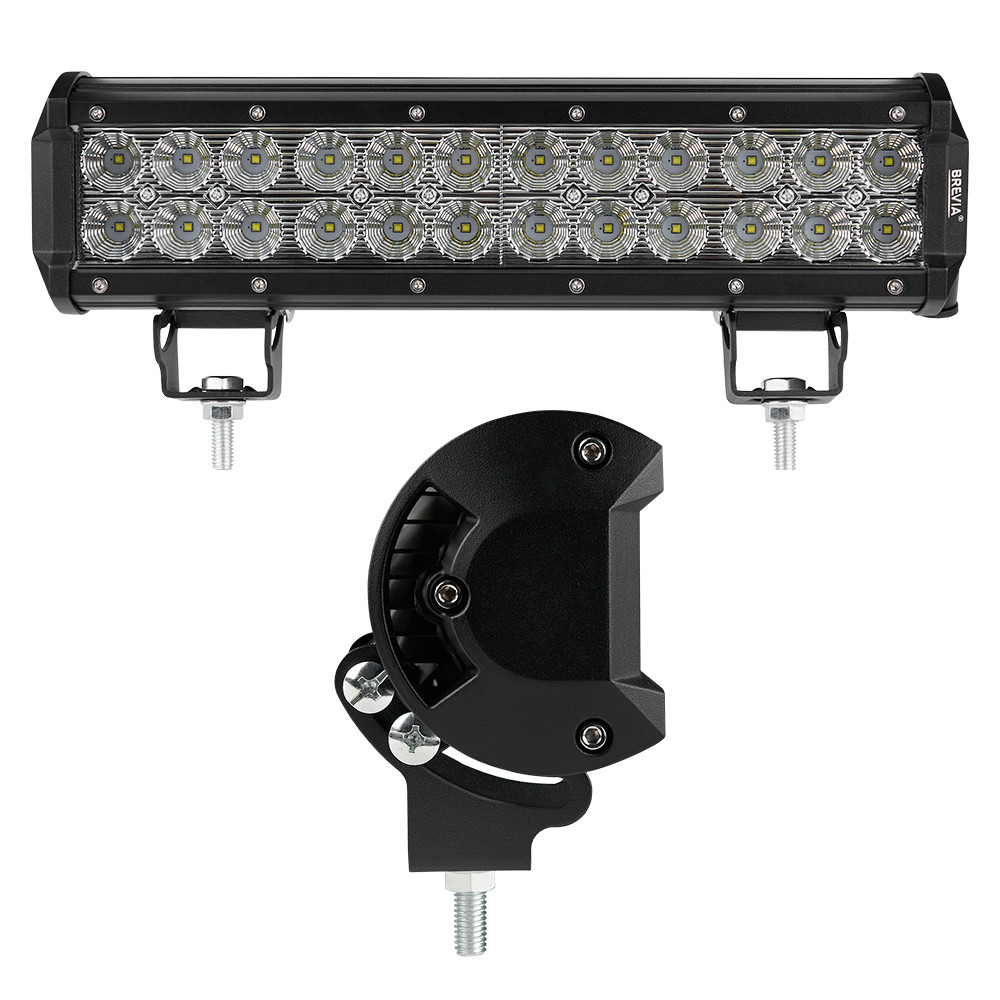 Фара светодиодная Brevia Cree Flood 10-30V, 72W (24x3W), 6000Lm, 1шт Львов - изображение 2