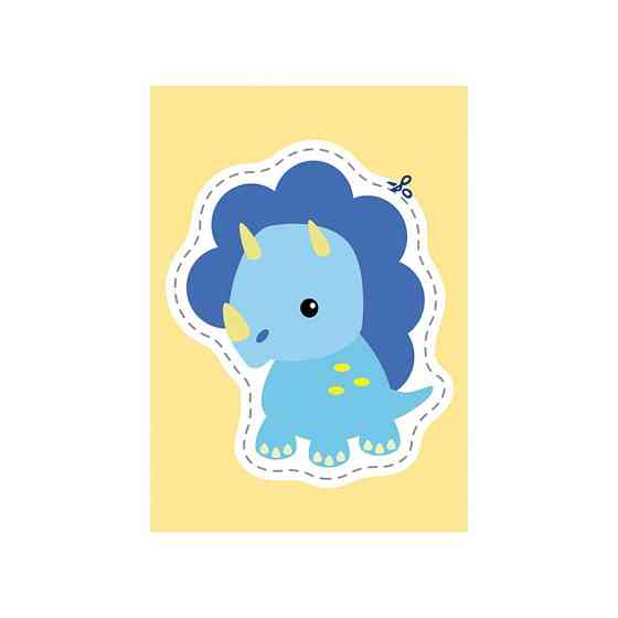 Вирізалки для найменших. Кумедні динозаврики КЕНГУРУ 1376002 від 3 років Вінниця