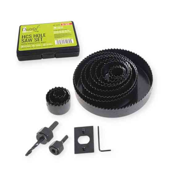 Набор коронок по дереву 16шт 19, 22, 28, 32, 38, 44, 54, 64, 76, 89, 102, 127 мм Мукачево