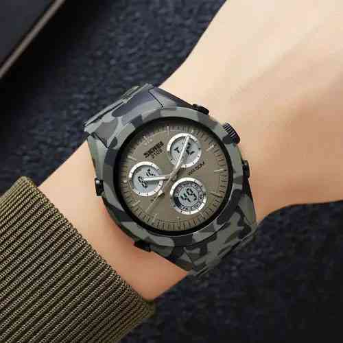 Армійські електронні годинники SKMEI, Практичні чоловічі годинники Армійські протиударні RO-27 Івано-Франківськ