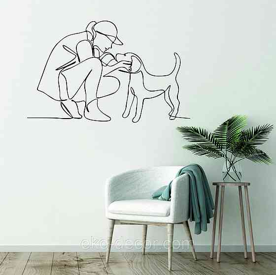 Декоративное настенное Панно «Друг» Декор на стену 90*56 см, Черный Киев