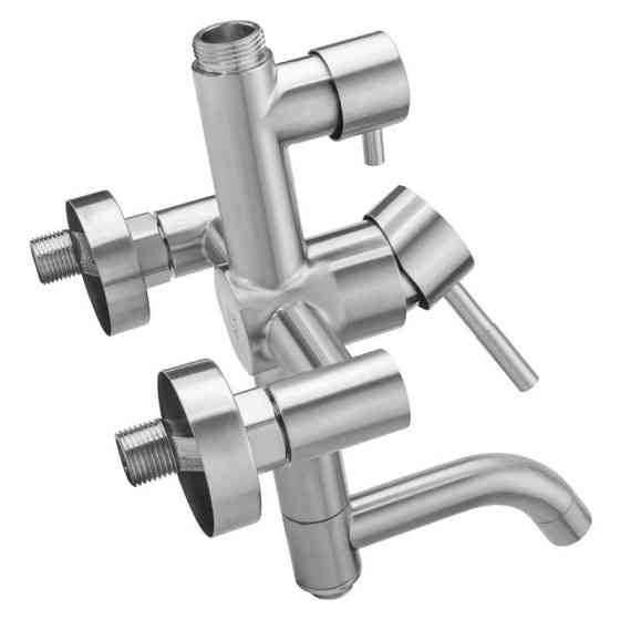 Душевая система универсальная Lidz Aria 1030 Nickel на три потребителя (с изливом) из нержавеющей стали Харьков