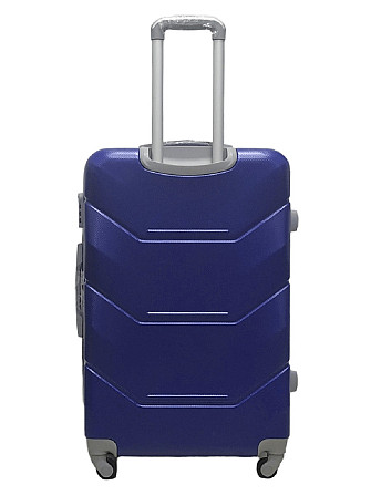 Валіза пластикова MILANO BAG 147 велика 75 см темно-синя Київ - фото 3