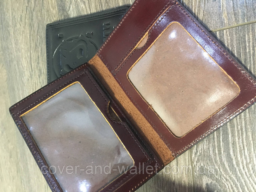 Обкладинка шкіряна на посвідчення мисливця жовта Київ - фото 9