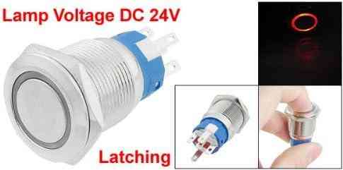 Кнопка 22мм повертаюча LED червона 9-24В Київ