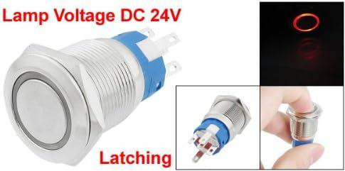 Возвратная кнопка 22мм с красным LED 9-24В Киев - изображение 4
