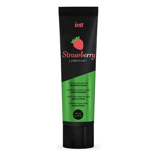Лубрикант на водной основе Intt Strawberry (100 мл), вкус и аромат клубники, без сахара Sex Aura Киев - изображение 1