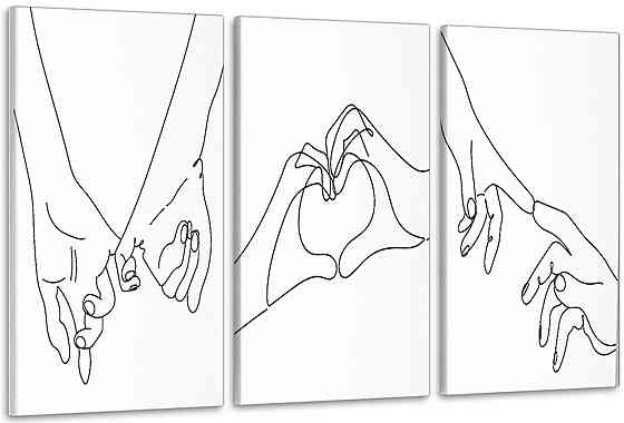 Модульная картина в гостиную / спальню   Закохані    ART-198_3A 100х150 см Киев