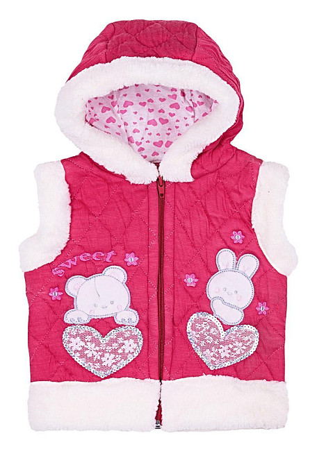 Жилетка для девочки,малиновая топ Крохатушка одяг 134, Стеганый жилет Киев - изображение 1