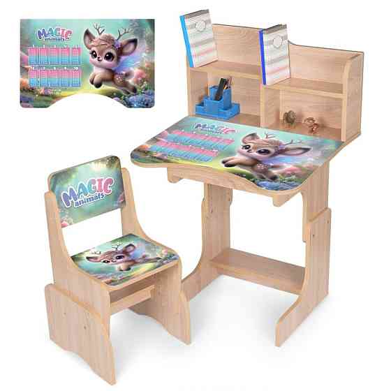 Дитяча парта N 2071-27-3 висота 3 положення, зі стільчиком Вінниця