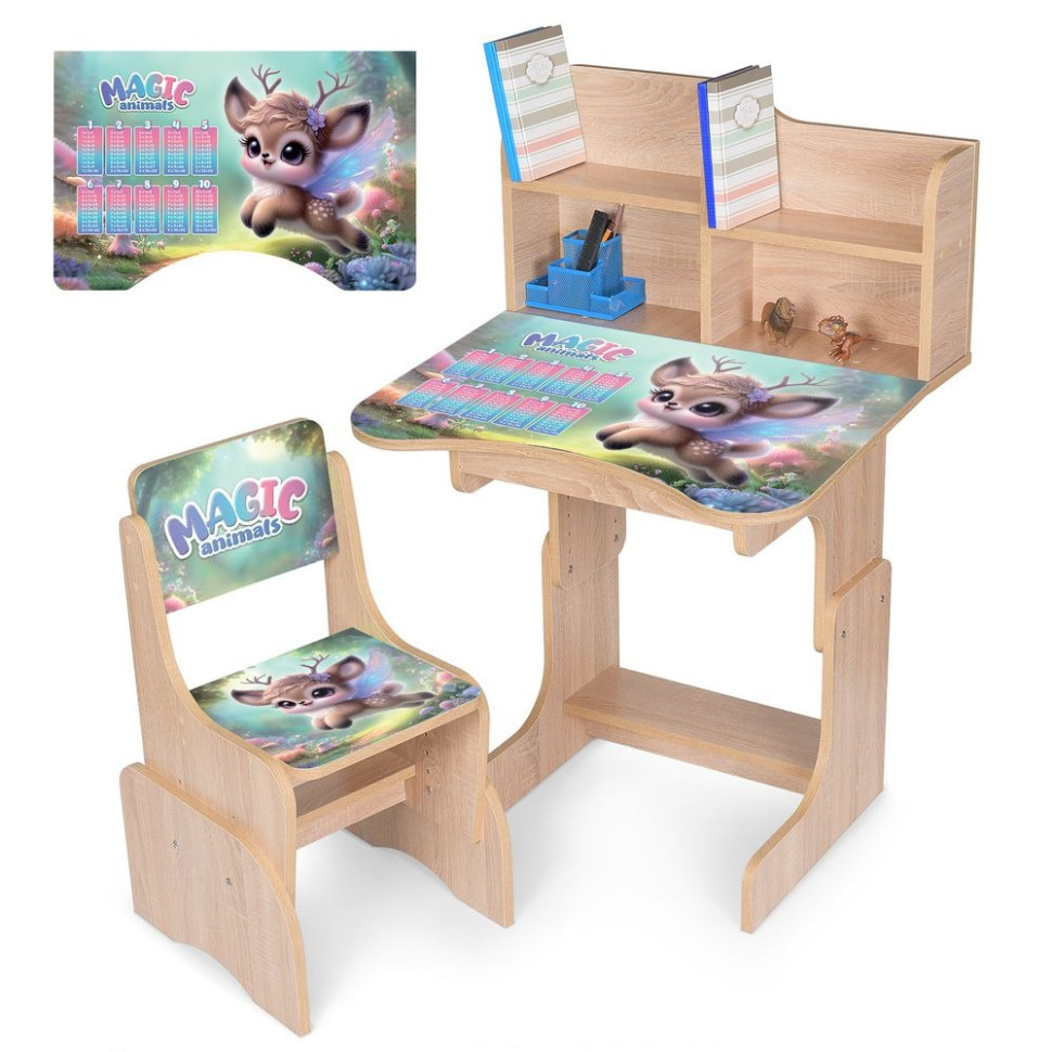 Дитяча парта N 2071-27-3 висота 3 положення, зі стільчиком Вінниця - фото 1