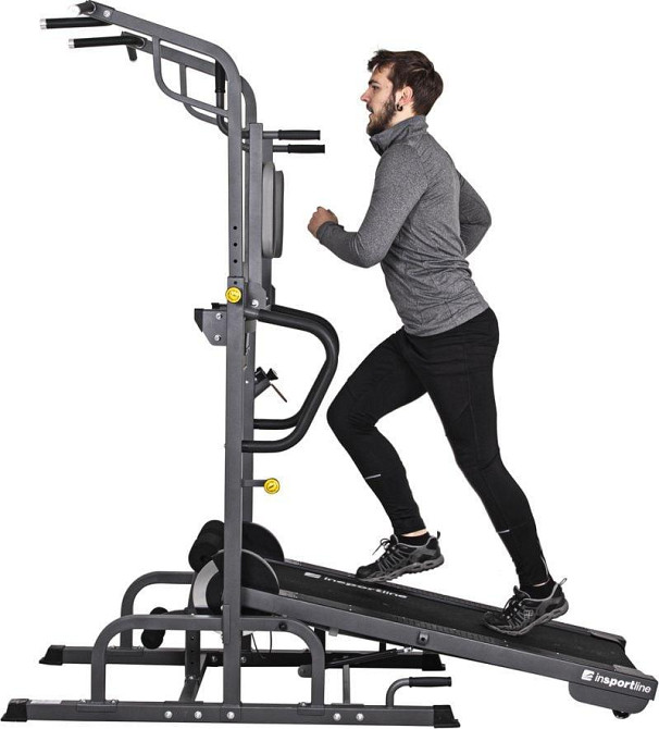 Беговая дорожка магнитная с турником InSPORTline Tongu Киев - изображение 3